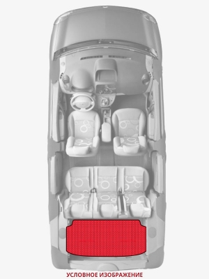 ЭВА коврики «Queen Lux» багажник для Лада Калина Кросс